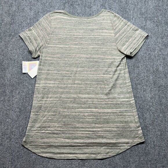 LulaRoe Lot of 2 Classic T-Shirt Womens L Multicolor Striped Short Sleeve New - Picture 4 of 7
